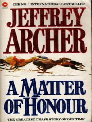 cover image of A matter of honour